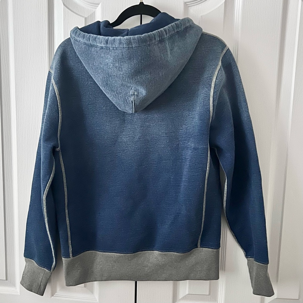 J.Crew Wallace & Barnes Full-Zip Hoodie in Indigo Wash (M) New With Tags - Picture 3 of 8